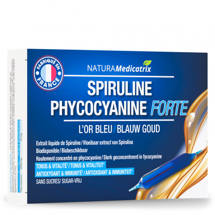Spiruline Phycocyanine Forte - 20 ampoules - NATURAMedicatrix